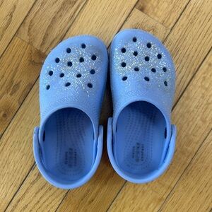 CROCS Blue Sparkly Toddler Shoes